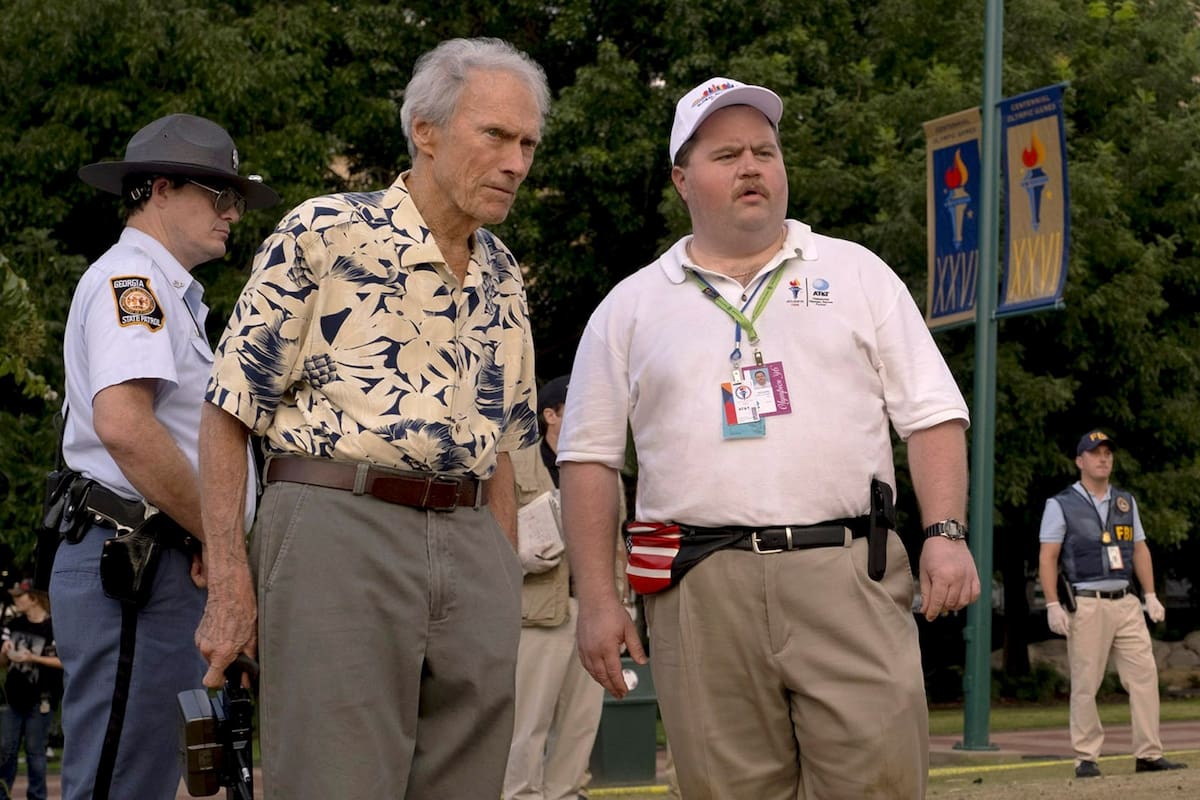 Clint Eastwood y Paul walter Hauser, director y actor de Richard Jewell