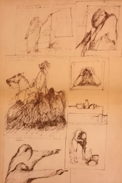 De Clorindo Testa, "La peste en Ceppaloni", de 1978 (Galería Jacques Martínez)