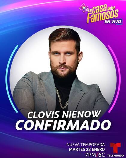 Clovis Nienow formará parte de las filas de la cuarta temporada de La casa de los famosos 4