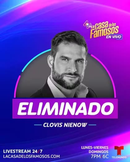 Clovis quedó eliminado de La Casa de los Famosos