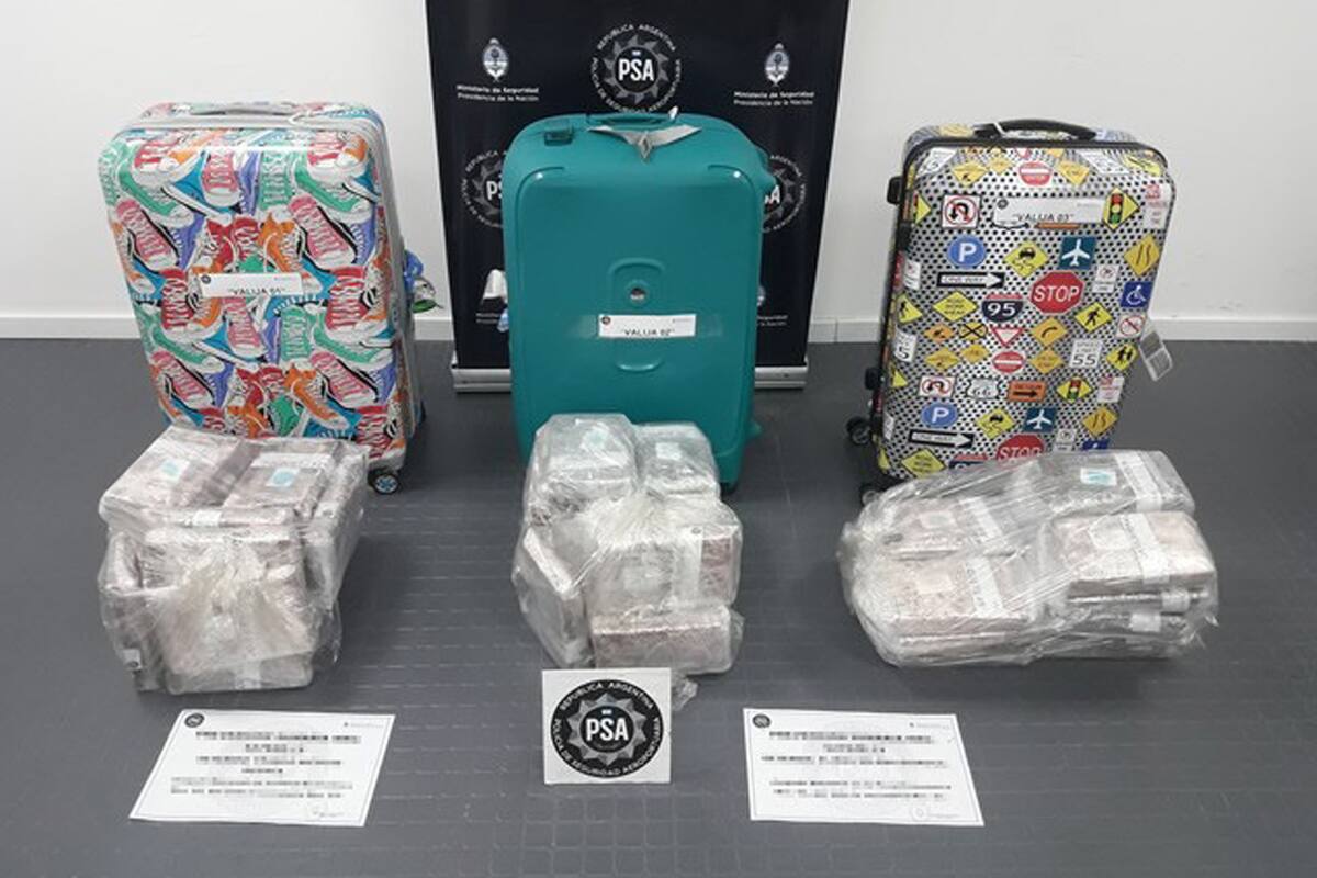 Cocaina en Ezeiza