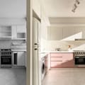 La reforma a distancia de una cocina y un baño anticuados, en detalle