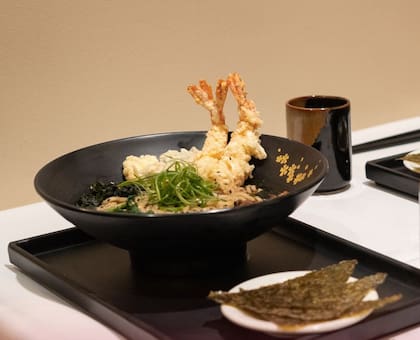 Cocina japonesa en el restaurante Fujisan en Belgrano