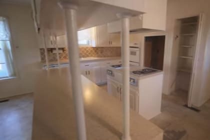 Cocina original de la casa. Imagen: HGTV