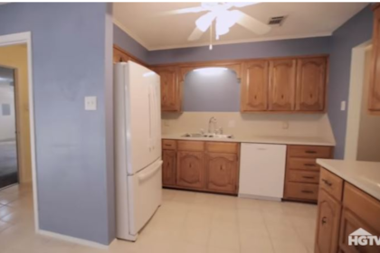 Cocina original de la casa. Imagen: HGTV