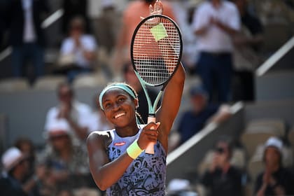 Coco Gauff, radiante después de vencer a Martina Trevisan en el Philippe Chatrier y clasificarse a la final femenina de Roland Garros