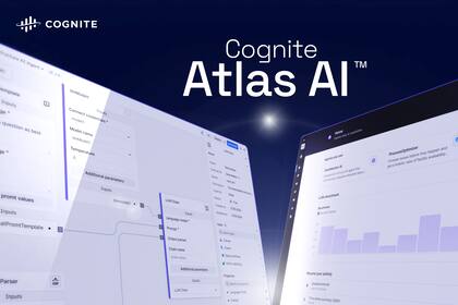 Cognite Atlas AI enables low-code development of AI agents that increase the accuracy of industrial AI, accelerate efficiencies, and drive business impact (Graphic: Cognite)
