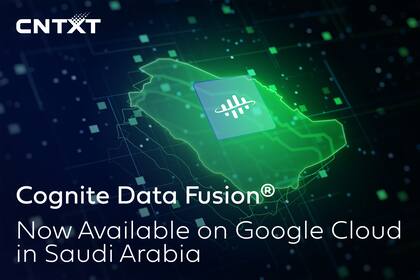 Cognite Data Fusion® Now Available on Google Cloud in Saudi Arabia (Graphic: Business Wire)