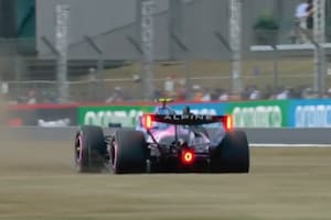Así fue el despiste de Colapinto que lo dejó fuera de competencia en la primera tanda de clasificación en Silverstone