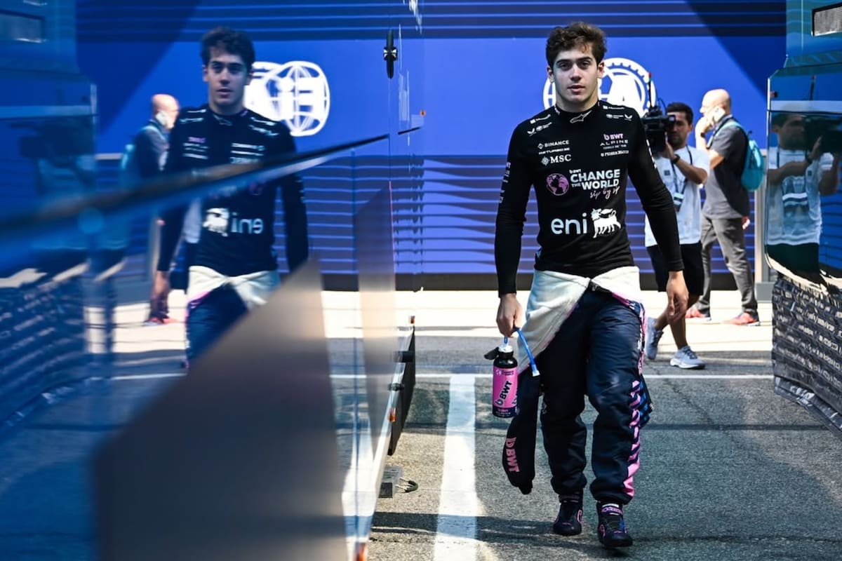 Colapinto le agradeció a los hinchas que lo fueron a alentar en Italia