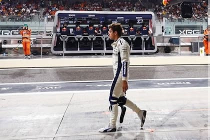 Colapinto no pudo terminar la carrera en Abu Dhabi; un fin de temporada accidentado y con incertidumbre para el futuro