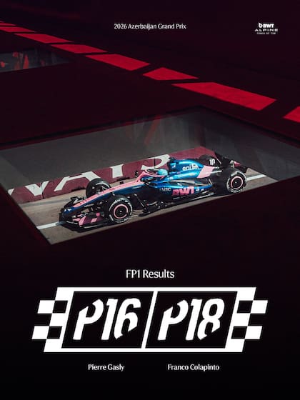 Colapinto terminó 18 en la primera práctica del GP de Azerbaiyán y el más rápido fue Russell.