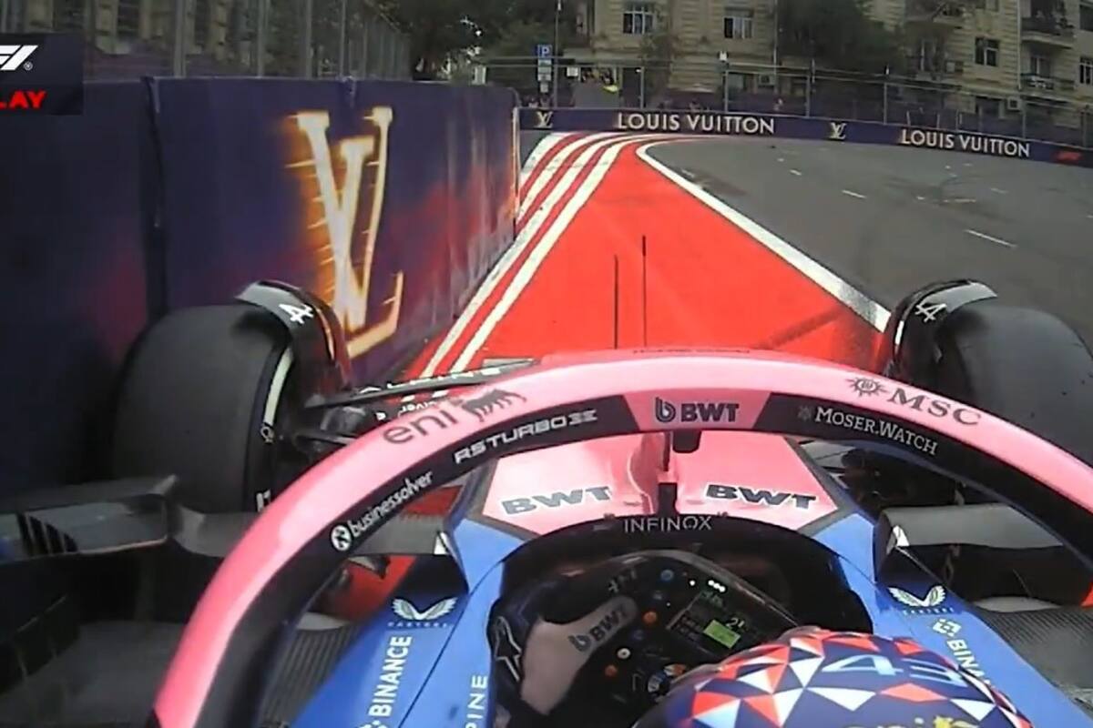 Colapinto tocó la pared tras el incidente con Albon