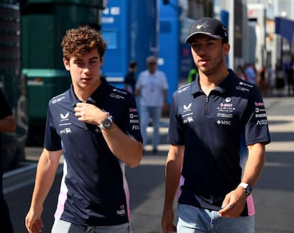 Colapinto y su compañero, Pierre Gasly, a quien superó en el Circuito de las Américas a pesar de la orden opuesta que recibió desde los boxes.