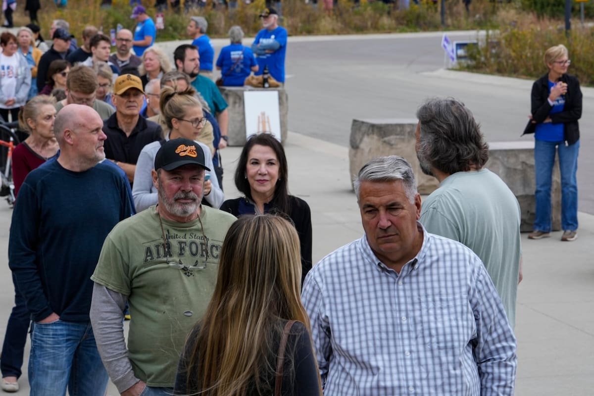 Colas para votar en Carmel (Indiana), la semana pasada.