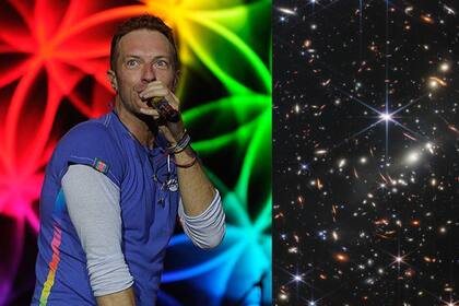 Coldplay proyectó las imágenes tomadas por el telescopio Webb mientras cantaba su mítica canción “A Sky Full of Stars”