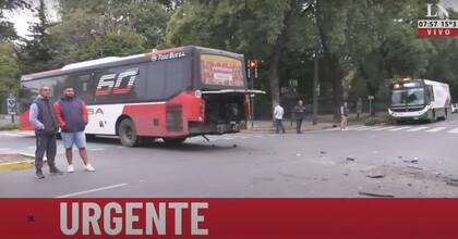 Colectivo siniestrado de la línea 60