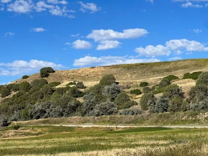 Colina por donde bajaron los soldados para llegar al campamento