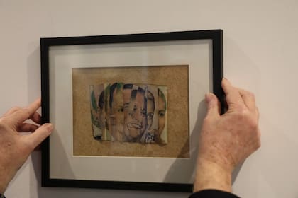 Collage de Marta Minujín, realizado con fotos de Eva Perón