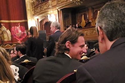 El extenista David Nalbandian, en la platea