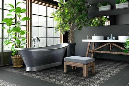 Colocar plantas en el baño crea un ambiente de relajación y evita la aparición de moho
