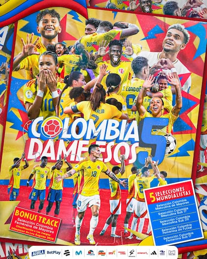 Colombia tendrá varios representantes en campeonatos mundiales de la FIFA (Instagram/@fcfseleccioncol)
