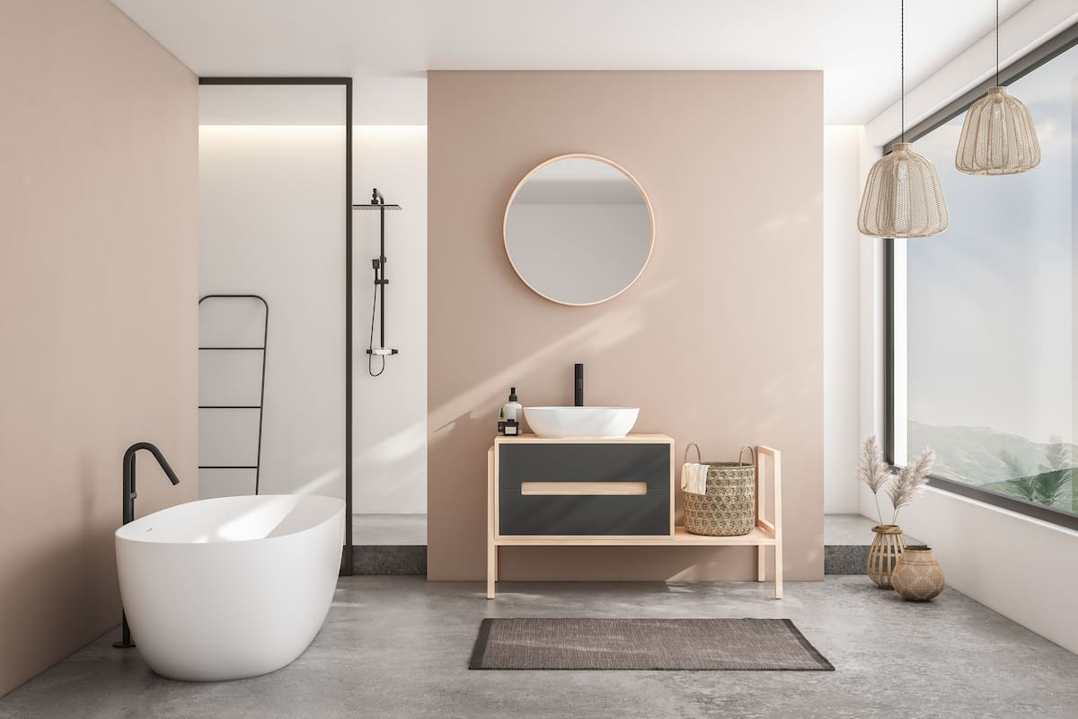 Color, protección y terminaciones de alta calidad: la combinación de Decorcryl Látex Interior Mate, Colorín Antihumedad Bloqueador y Vitrolux al Agua Brillante permite renovar baños con estilo y practicidad.