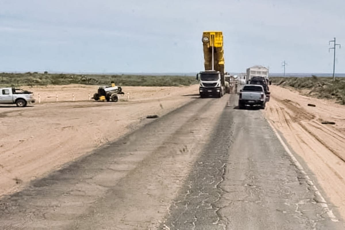 Comenzaron los trabajos de reparación en la ruta 151 a la altura de Catriel.