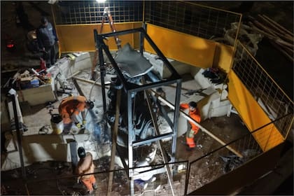 Comenzó el operativo para la construcción de la Fuente Monumental