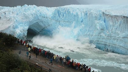 Comenzó la ruptura del Perito Moreno