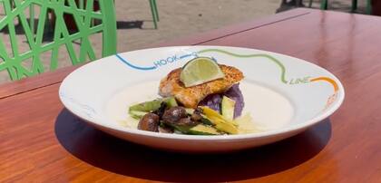Comida del mar del restaurante Lava Lava Beach Club