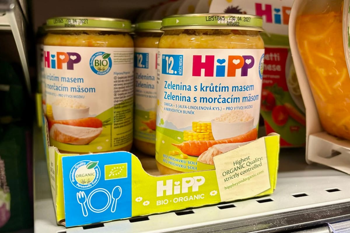Comidas de la marca HIPP. (AP foto/Stanislav Hodina)