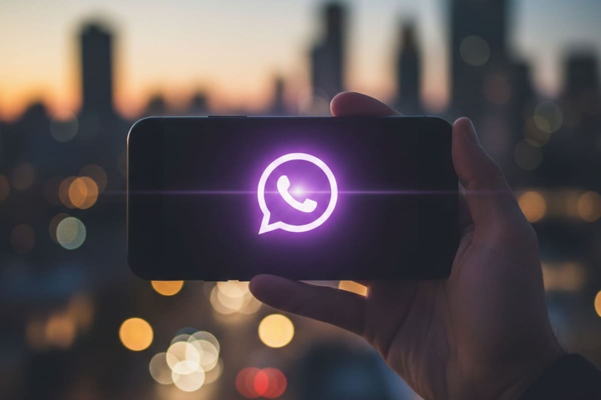 Cómo activar el "modo corazón violeta" de WhatsApp