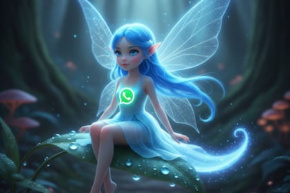 Cómo activar el "modo hada azul" de WhatsApp