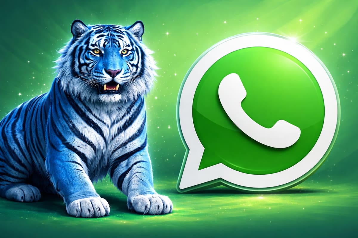 Cómo activar el "modo tigre azul" en WhatsApp