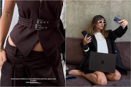 "Como buena fanática y consumidora de sastrería, quise crear la mejor", detalló dando indicios de qué ropa estará a la venta