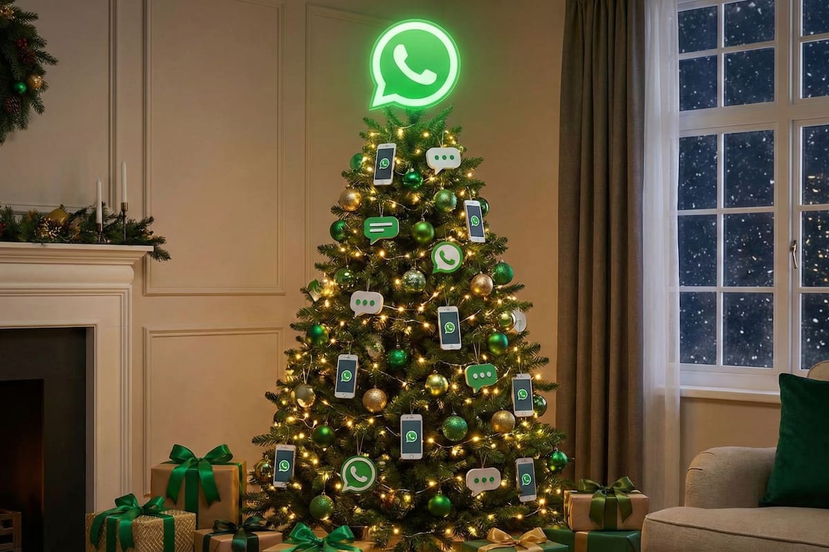 Cómo configurar el "modo árbol de Navidad" de WhatsApp