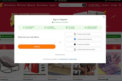 Cómo crearse un perfil en Temu