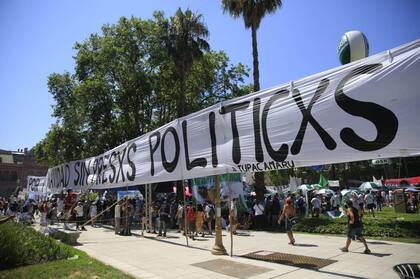El pedido de "Navidad sin presxs políticxs" estuvo presente en la Plaza de Mayo