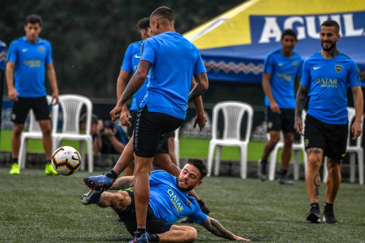 Como en la cancha: Nandez vive los entrenamientos con intensidad