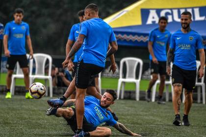 Como en la cancha: Nandez vive los entrenamientos con intensidad