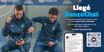Cómo es BancoChat, el WhatsApp que usan Scaloni y Aimar para hacer operaciones bancarias desde la cancha