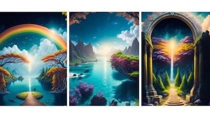 ¿Cómo es el lugar donde se Dios según la plataforma Midjourney?