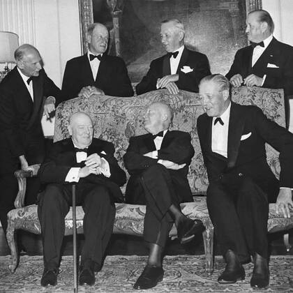 En 1959, el presidente Eisenhower recibió a los líderes de la época de guerra para una fiesta