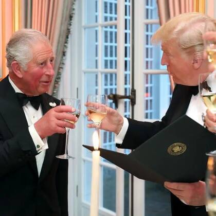 El rey Carlos asistió en representación de la reina, su madre, cuando Trump fue anfitrión en Winfield anteriormente.