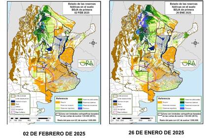 Cómo estaban las reservas de agua antes de las precipitaciones
