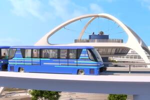 Cómo funciona el tren eléctrico y gratuito de Los Ángeles