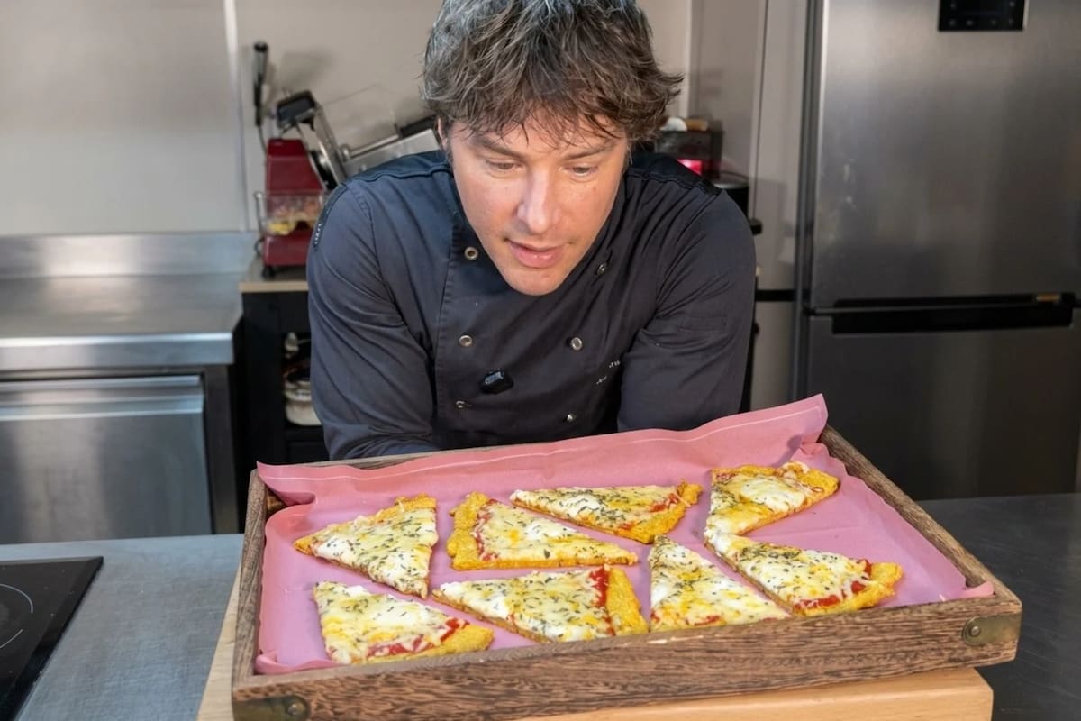 Cómo hacer la pizza sin harina del chef Jordi Cruz
