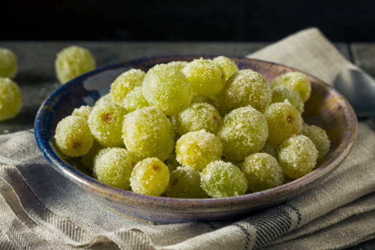 Cómo hacer uvas congeladas