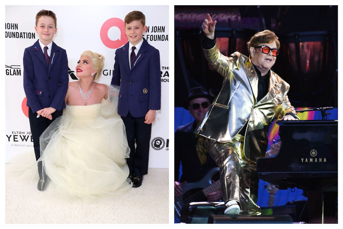 Como madrina, Lady Gaga solía ir a casa de Elton John para bañar y cantarles a sus ahijados antes de dormir cuando eran más pequeños”, compartió Elton John (Archivo)